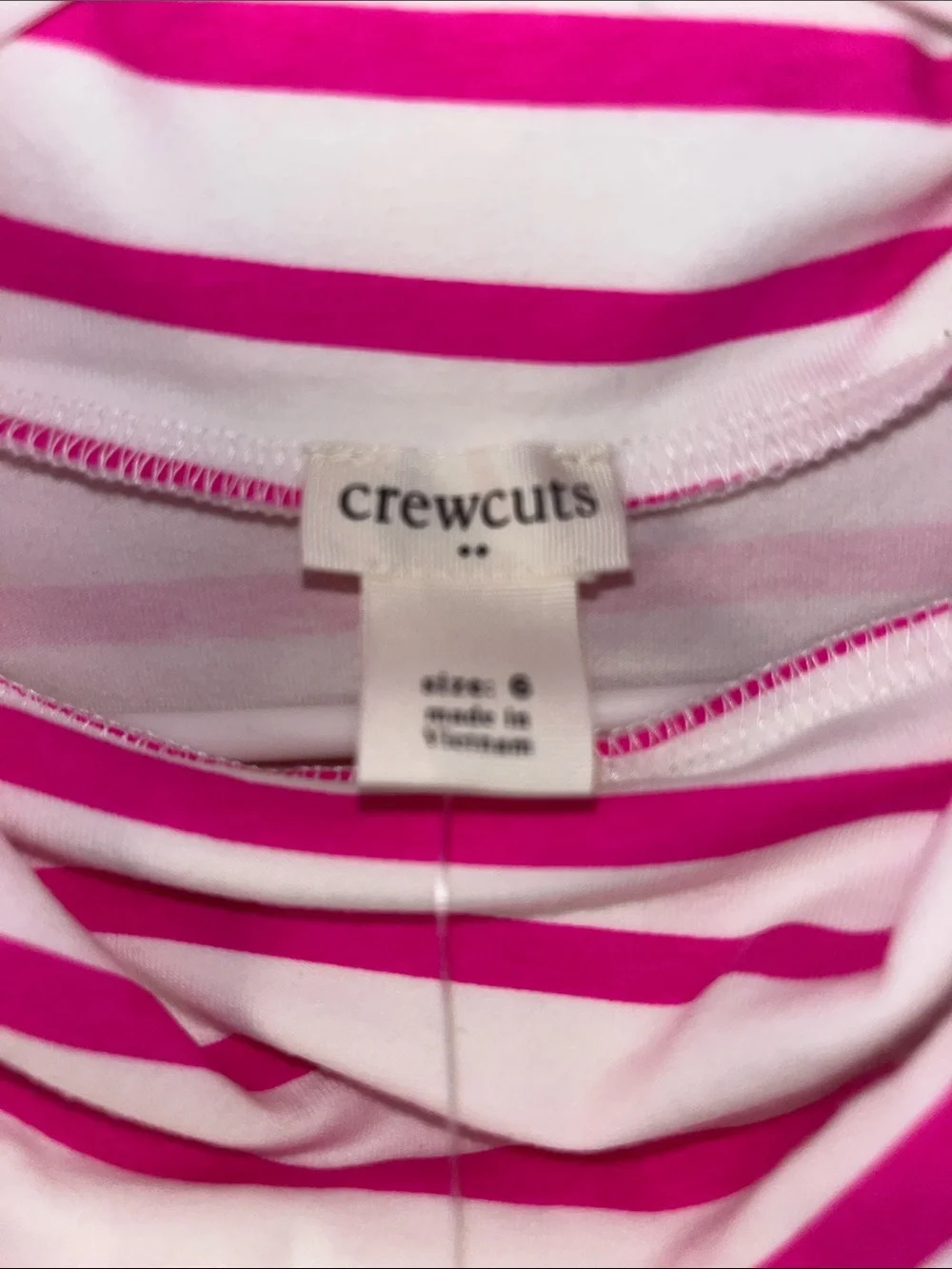 Crewcuts Pink and White Striped Cowl-Neck Tunic Dress